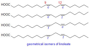 geometrical isomers of linoleate